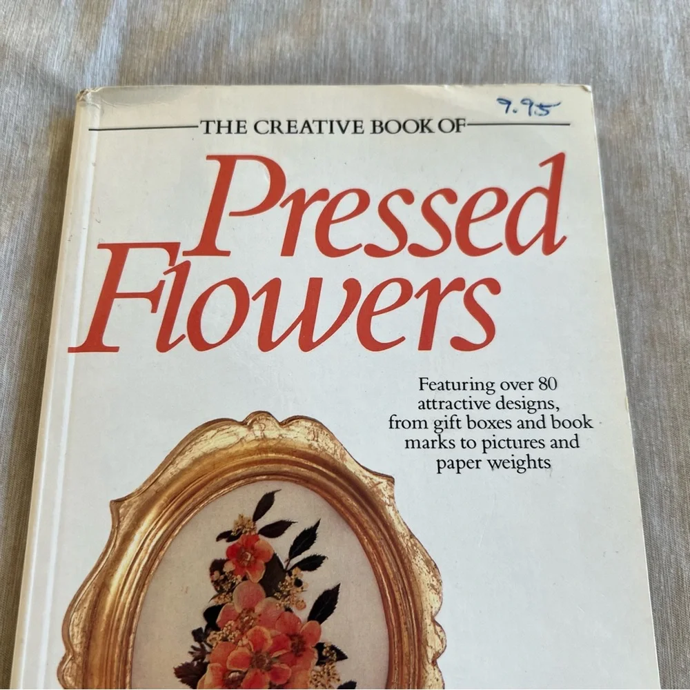 The Creative Book of Pressed Flowers Mary Lawrence 1989 DIY Craft‎ Vintage
